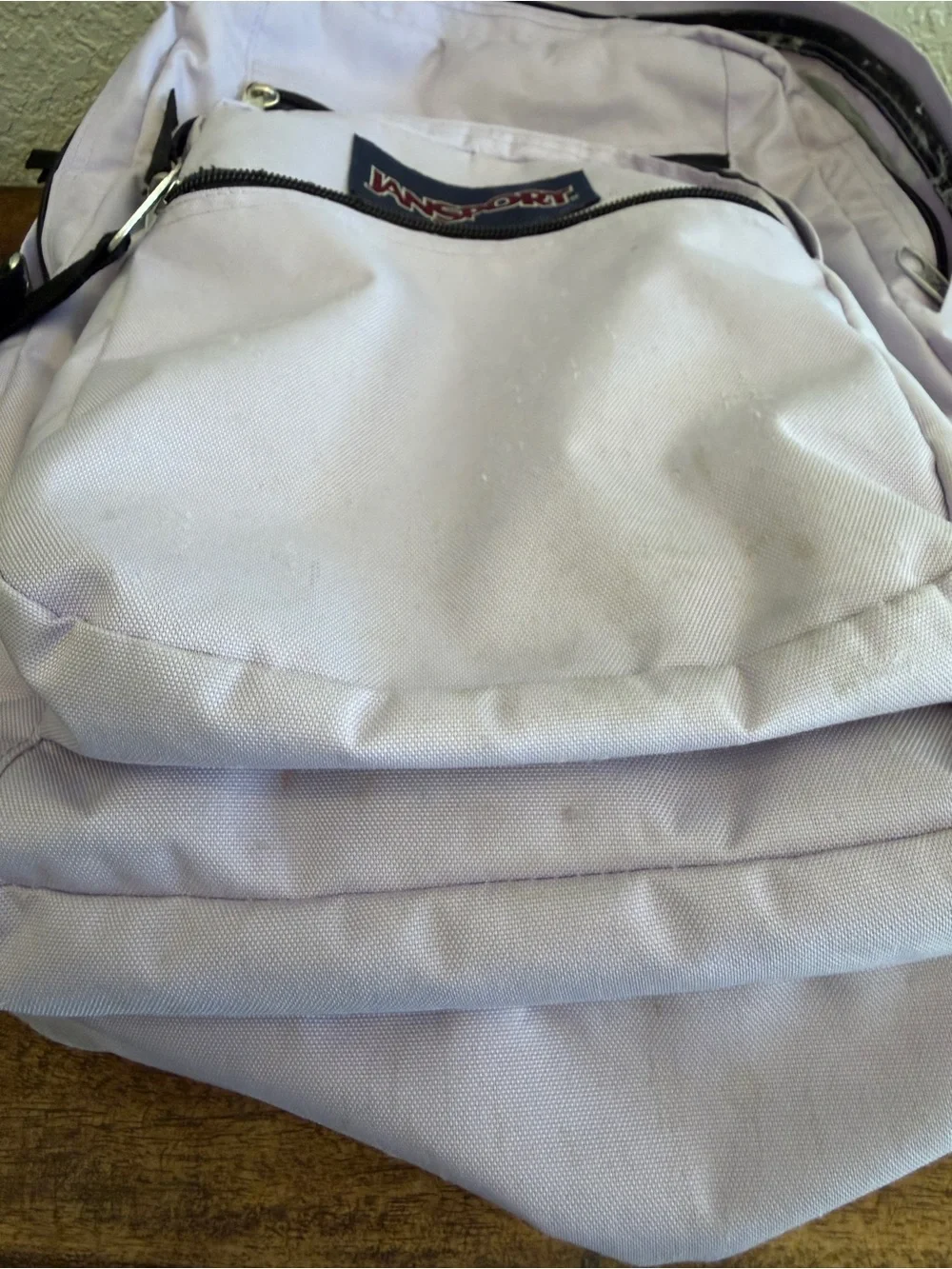 JanSport SuperBreak Backpack Light Blue School Book Travel Daypack Water Bottle